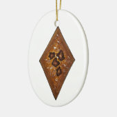 Sand Tart Cinnamon Kerstfeestdag Koekje Keramisch Ornament (Links)