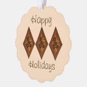 Sand Tart-kerstkoekjes Prettige feestdagen Ornament Kaart (Links)