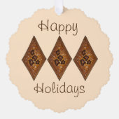 Sand Tart-kerstkoekjes Prettige feestdagen Ornament Kaart (Voorkant)