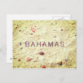 Sand Textured Bahamas Briefkaart (Voorkant / Achterkant)