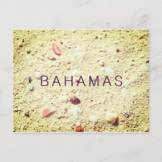 Sand Textured Bahamas Briefkaart (Voorkant)