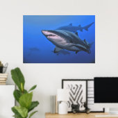 Sand Tiger Shark Poster (Thuiskantoor)