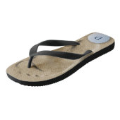 Sand Trap Footprint Flip Flops for Golfers (Schuin)