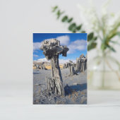 Sand tufa formations, Mono Lake, Californië, VS Briefkaart (Staand voorkant)