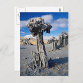 Sand tufa formations, Mono Lake, Californië, VS Briefkaart (Voorkant / Achterkant)