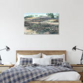 Sand Verbenas and Desert Evening Primroses Canvas Afdruk (Insitu (Slaapkamer))