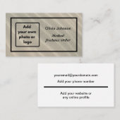 Sand voeg freelancer afbeelding foto logo minimali visitekaartje (Voorkant / Achterkant)