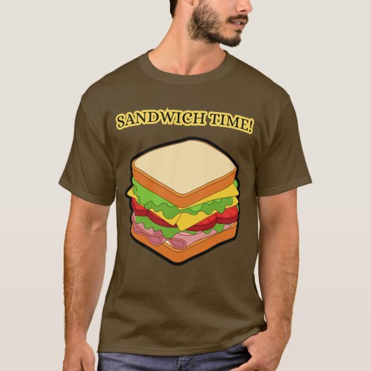 Sand Welke Tijd Voedsel Favorieten Cool Mannen Gra T-shirt (Voorkant)