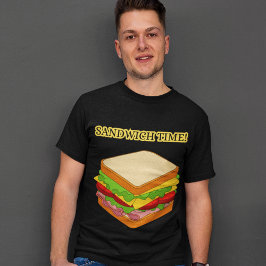 Sand Welke Tijd Voedsel Favorieten Cool Mannen Gra T-shirt
