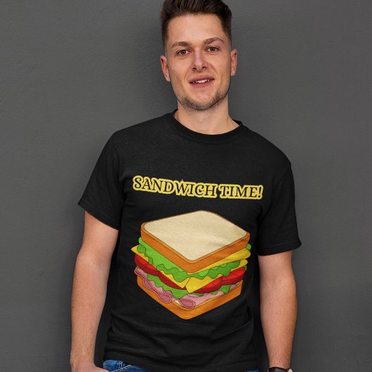 Sand Welke Tijd Voedsel Favorieten Cool Mannen Gra T-shirt