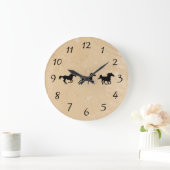 Sand Wild Horses Grote Klok (Huis)