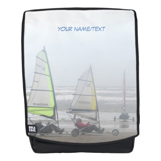 Sand Yachting Cust. Volwassenen rugtas (Voorkant)