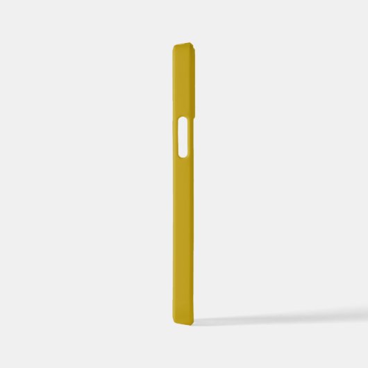 Sand yellow Shadow Monogram initials with name iPhone Hoesje (Rechterkant)