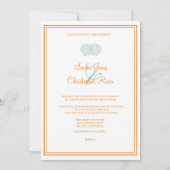 Sand+Zee/blauw+oranje/ Weddenschappen Kaart (Achterkant)