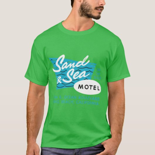 Sand & Zee Motel - Long Beach, Californië T-shirt (Voorkant)