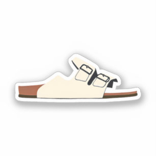 Sandaal met riempjes sticker
