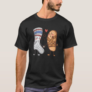 Sandal and Sock Love Couple T-shirt