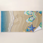 Sandal Beach Strandlaken (Voorkant)