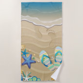 Sandal Beach Strandlaken (Voorkant)