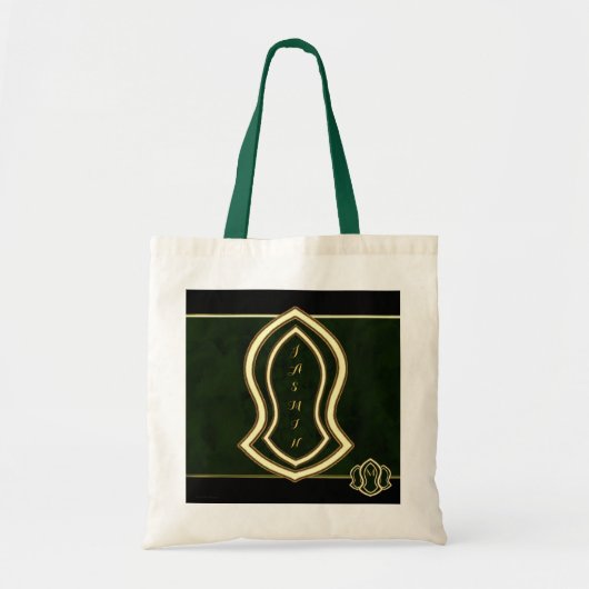 Sandal of the Prophet (Green) Marmer & Gold Tote Bag (Voorkant)