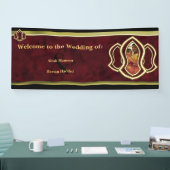 Sandal of the Prophet-Red Marble & Gold-Monogram Spandoek (Beurs)