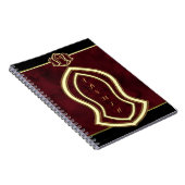 Sandal of the Prophet (Rode) marmer & Gold Notitieboek (Rechterzijde)