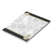 Sandal of the Prophet (White) Marble & Gold Notitieblok (Linkerzijde)