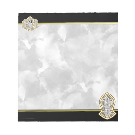 Sandal of the Prophet (White) Marble & Gold Notitieblok (Voorkant)