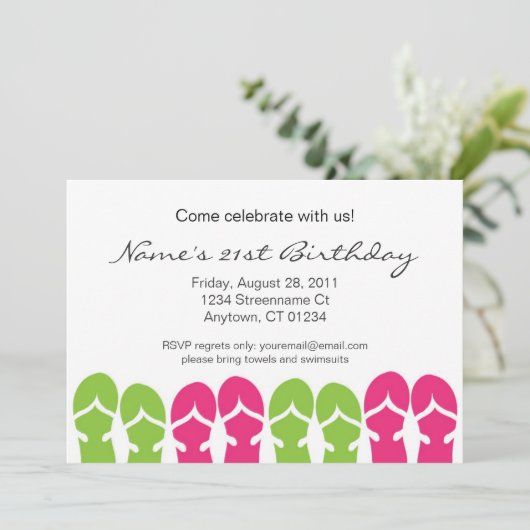 Sandal Soiree Kaart (Staand voorkant)