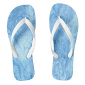 Sandale Teenslippers met blauw water (Voetbed)