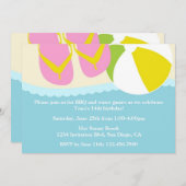 Sandalen en de Uitnodiging van de Ball van de Ball (Voorkant / Achterkant)