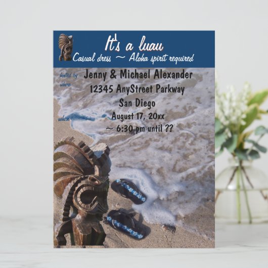 Sandalen Luau Kaart (Staand voorkant)