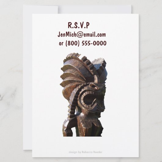 Sandalen Luau Kaart (Achterkant)