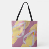 Sandalen met gele vlek tote bag (Voorkant)