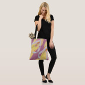Sandalen met gele vlek tote bag (Op model)