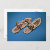 Sandalen, Tomb of Tutankhamun, Nieuw Koninkrijk Briefkaart (Voorkant / Achterkant)
