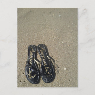 Sandalen van het strand briefkaart