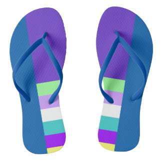 Sandalen voor blauw en Paars ontwerp Teenslippers