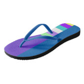 Sandalen voor blauw en Paars ontwerp Teenslippers (Schuin)