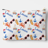 Sandals and Sunglasses Summer Name Accessory Pouch Etui (Achterkant)