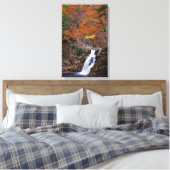 Sandankyo waterval in de herfst canvas afdruk (Insitu (Slaapkamer))