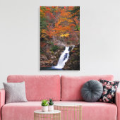 Sandankyo waterval in de herfst canvas afdruk (Insitu (Woonkamer))