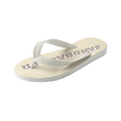 Sandbagger cream kinder slippers teenslippers (Schuin)