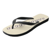 Sandbagger crème brede teenslippers (Schuin)