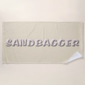 Sandbagger crème strandlaken (Voorkant)