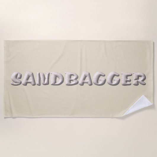 Sandbagger crème strandlaken (Voorkant)
