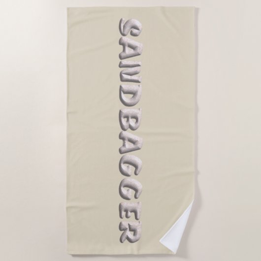 Sandbagger crème strandlaken (Voorkant)