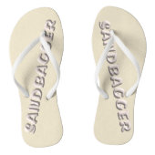 Sandbagger crème teenslippers (Voetbed)
