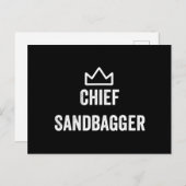 Sandbagger Golf Meme Bjj Chess Sandbag Aankondigingskaart (Voorkant / Achterkant)