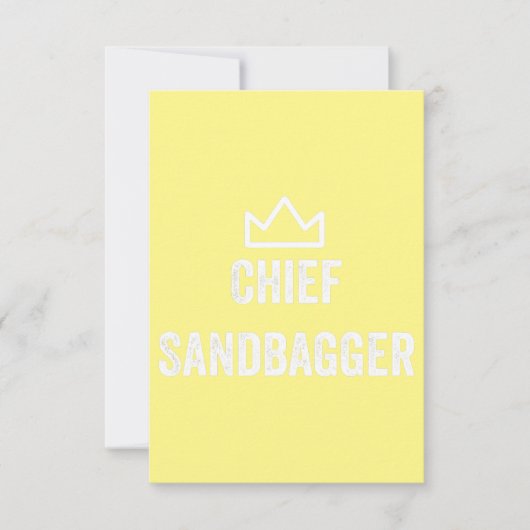 Sandbagger Golf Meme Bjj Chess Sandbag Bedankkaart (Voorkant)